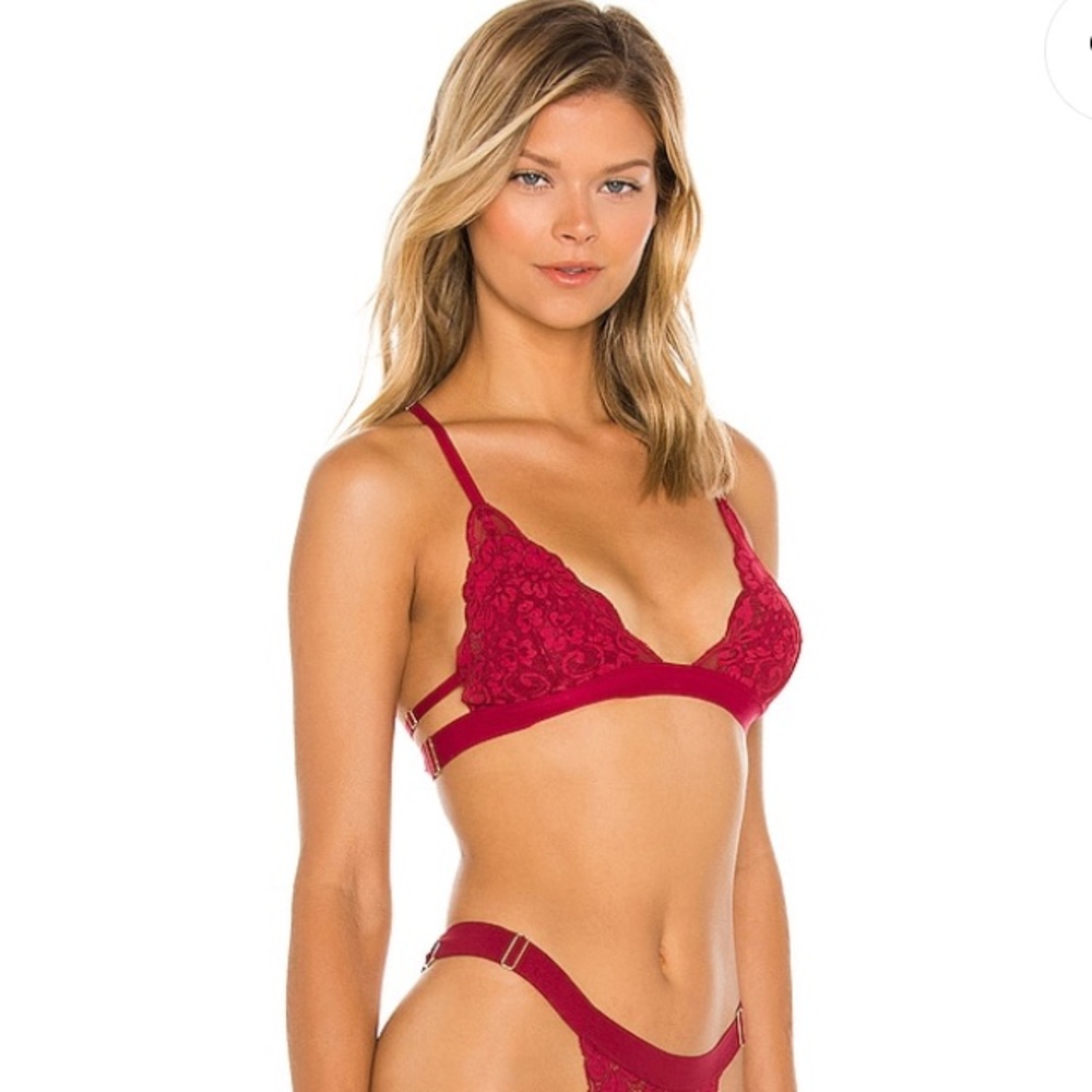 {HAH} SistHAH Bralittle Wino Large Adjustable Lace Bralette